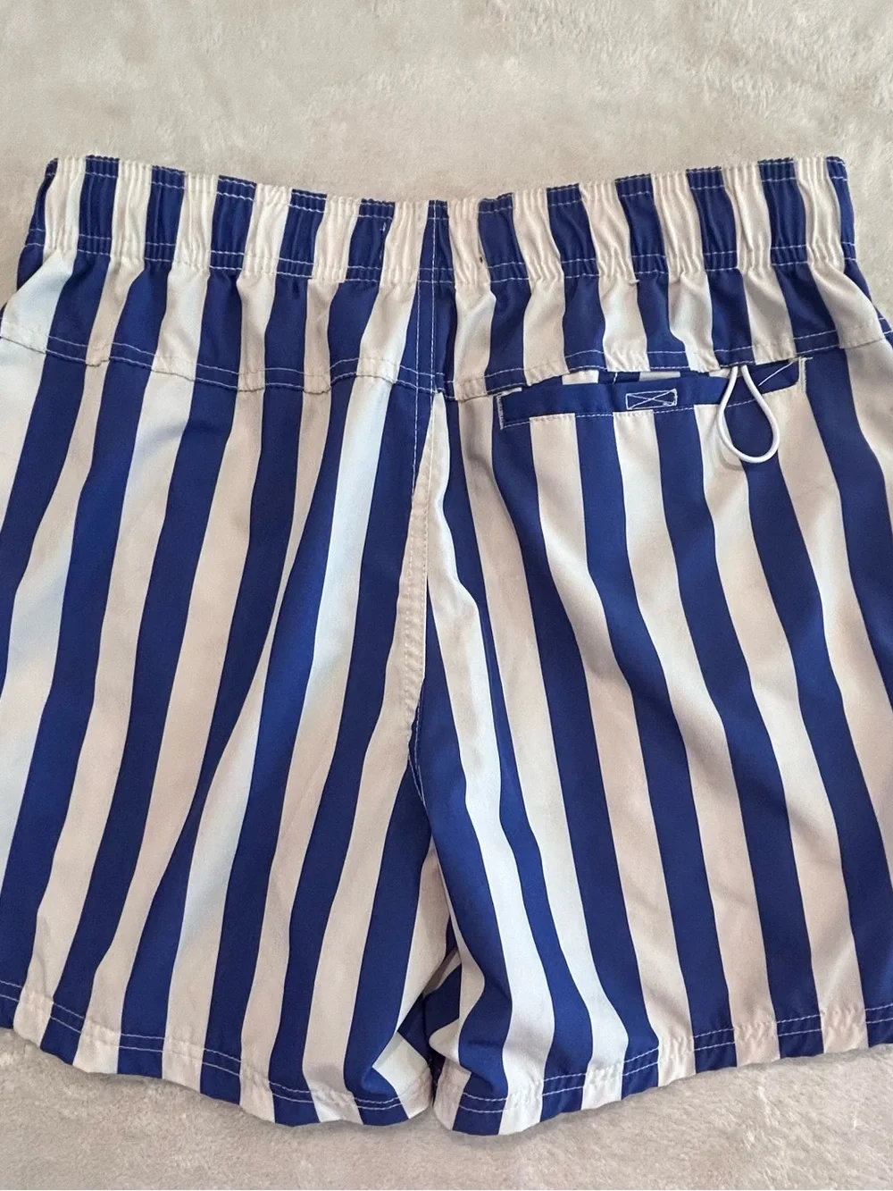 Cotton On Blue & White Striped Swim Trunks Mesh Lined Men’s S
